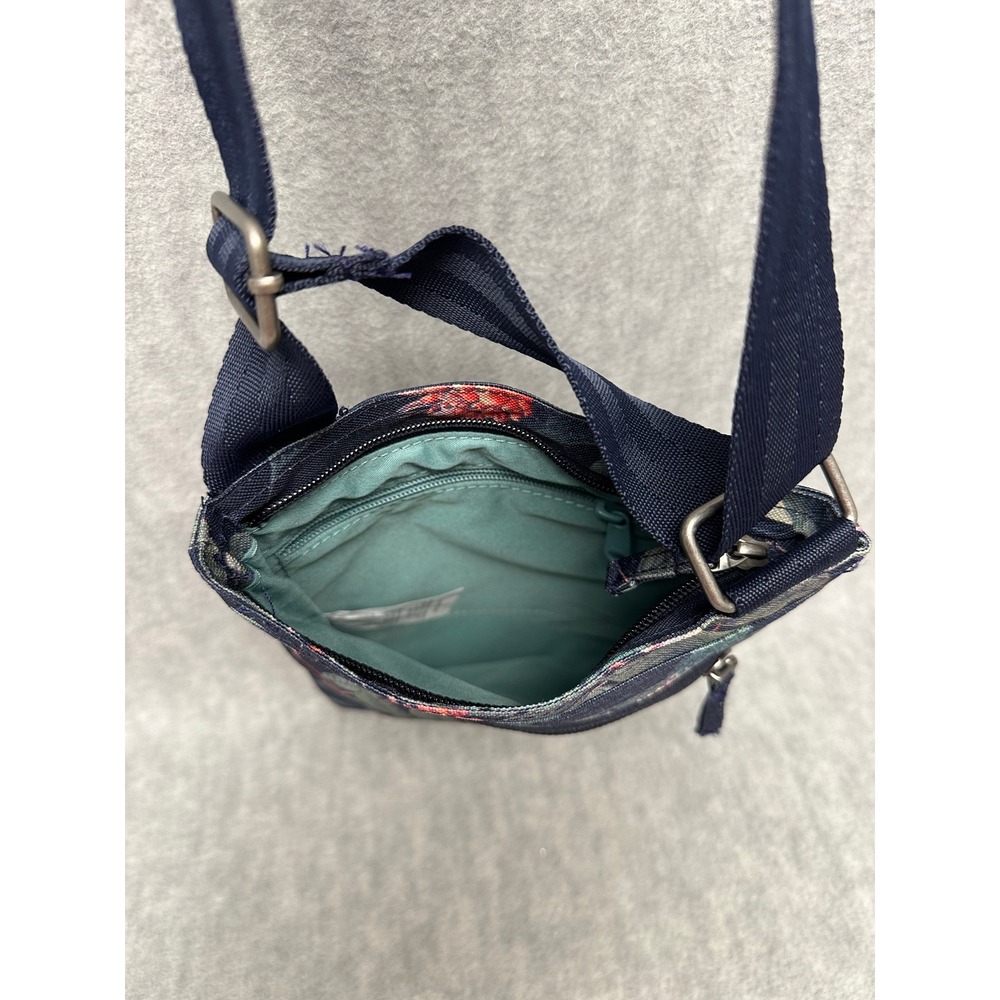 Dakine Jive Crossbody or Shoulder Bag Unisex Navy Botanical Tropical Travel - Picture 3 of 8